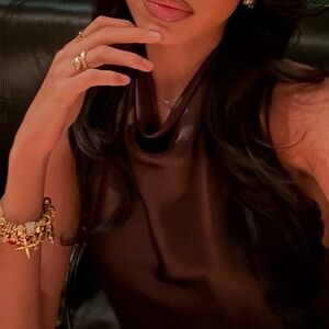 Brown cocktail dress